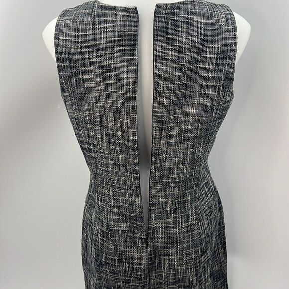 Talbots black white cotton sleeveless dress size 12P - Picture 6 of 9